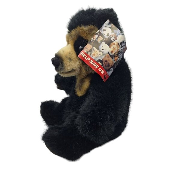 Applause Bear Save World Wildlife Plush Stuffed Animal Small Tags Brown - Picture 5 of 9